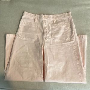 Light pink wide leg pants